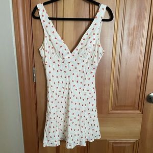 Zara Strawberry Print Mini dress